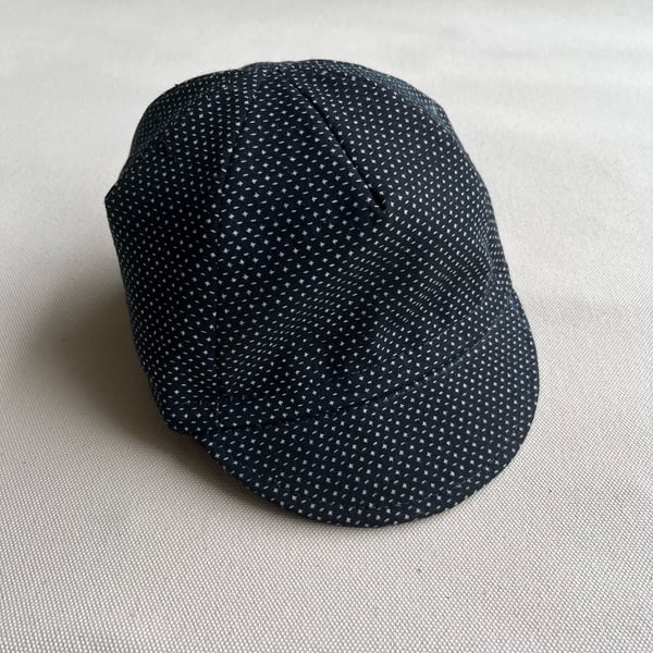 Image of Indigo Katazome Cotton Cycling Caps