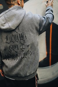 Image 5 of "AS LONG AS I BREATHE" - HOODED ZIP "ASPHALT"