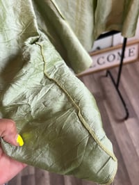 Image 3 of green stitch crop top jacket 