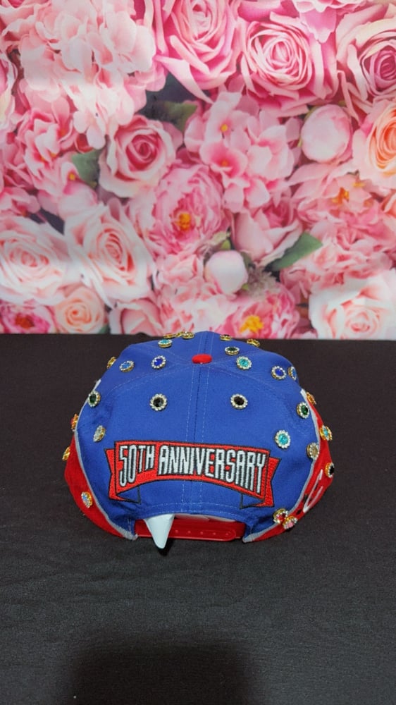 Image of 1 of 1 Unisex Vintage NASCAR 50th Anniversary SnapBack stones hat 