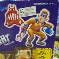 Image 5 of Kenner The Real Ghostbusters Fright Features Ray Stantz & Jail Jaw Ghost (Carded)