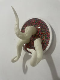 Image 3 of Glow in the dark triple tentacles on round base with sprinkles