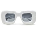 Square Chunky Inflated Sunglasses, Trendy Sunnies