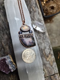 Image 2 of Electroformed IT'S LOVE necklace 01