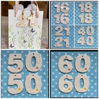 Image 4 of Happy Birthday Tags on a wire stake or on twine