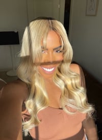 Image 8 of PLATINUM BLONDE 22 inch 9x6 LACE CLOSURE WIG with BANGS