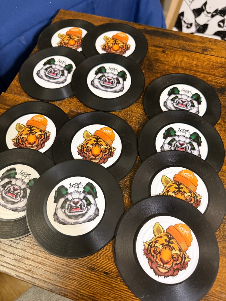 Image of Tiger/Panda 2 Coaster pack