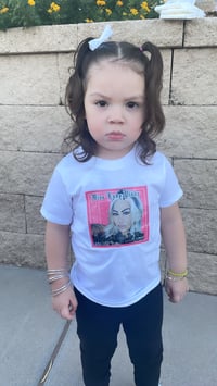 Miss Lady Pinks “Pink Bandana” White Tee 