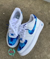 Image 1 of Sapphire Bape AF1 💧