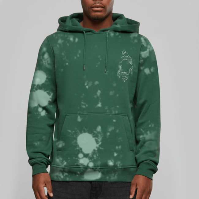 #001 Anatomy Limited Green Bleached Hoodie