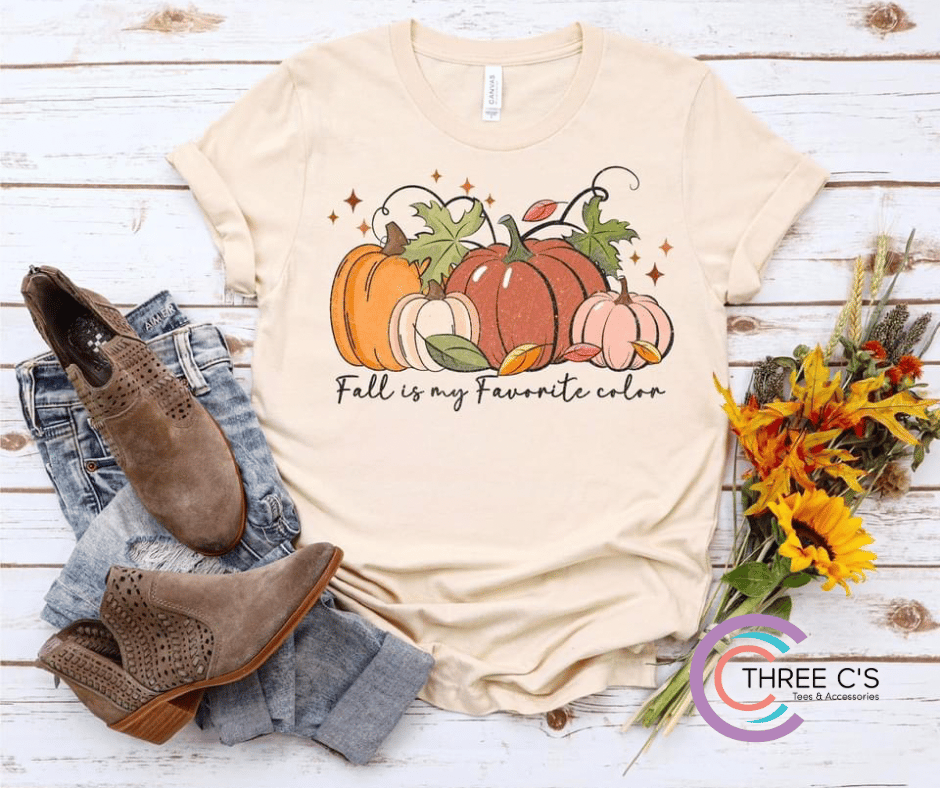 fall color t shirts