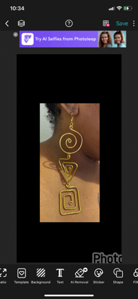 Image 2 of Swirl And Shaped Earrings