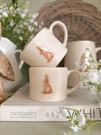 Image 2 of SALE! Neutral Bunny Mugs ( Set of 2 )