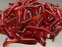 Image 2 of 1.75" Paddle Tail Motor Oil Super Red Swimbait