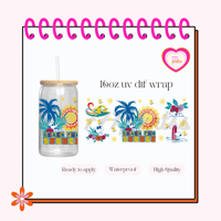 Beach Snoop UV DTF Cup wrap 