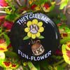FUN-FLOWER BUTTON PIN