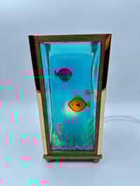 Image 4 of Square Fish Tank Table Lamp