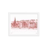 Image 1 of Quai de Saône in Lyon - July - Framed