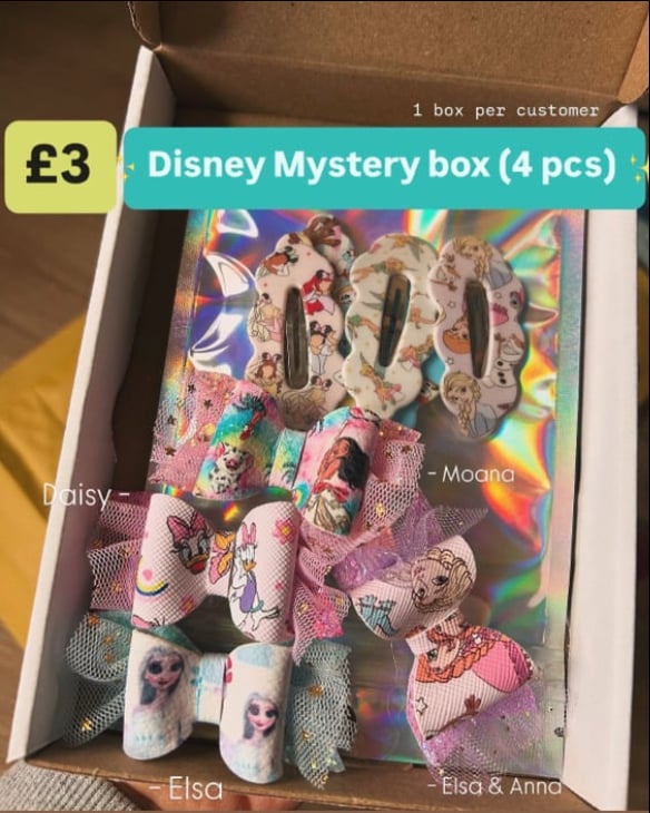 Image of 1 box per customer ONLY!£3 Disney mystery box today only (4 items)