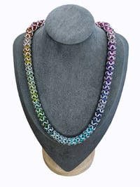Image 3 of Captive Turkish Roundmaille Color Spectrum Necklace