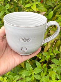 Image 2 of Debossed ‘POP’ with HEART Mug