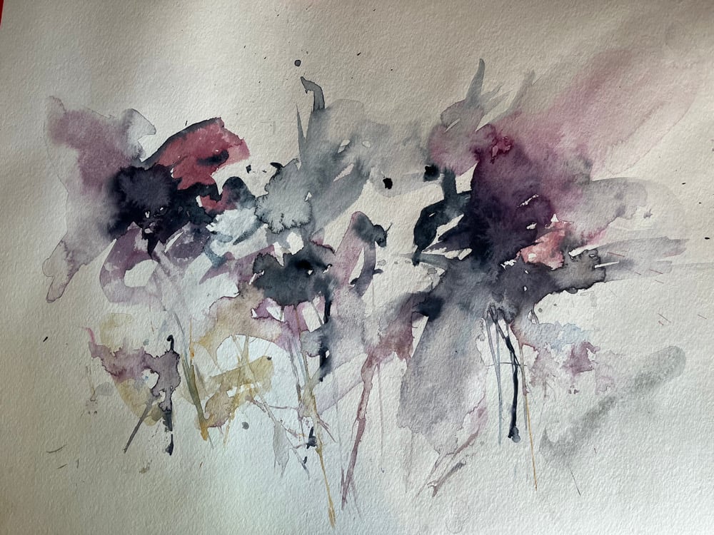 Image of Intuitive Rainwater Floral No 25 - Original