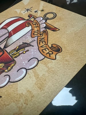 Image of 5x7" "Off to Never Neverland" Print