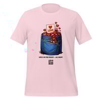 Image 3 of LOVEDCGOGO "LOVE IS IN THE POCKET" Go-Go Valentine Edition Unisex Tee (see color options)