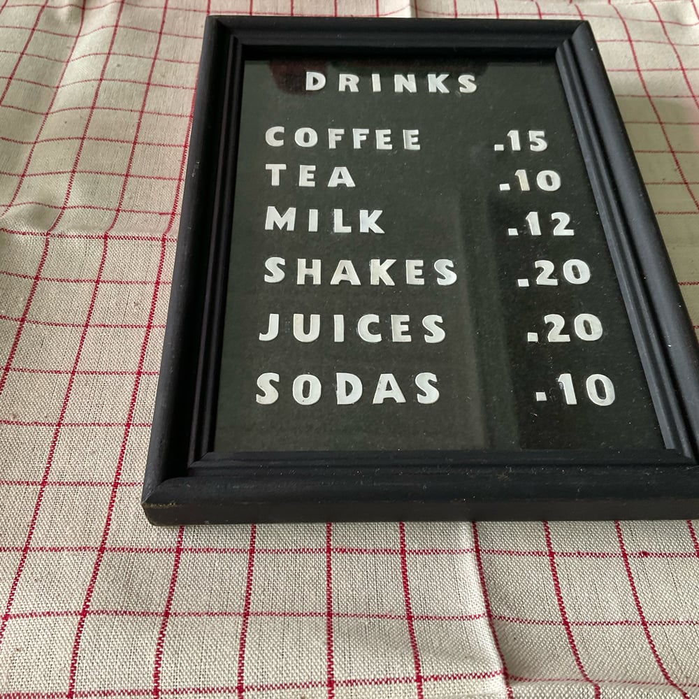 Image of Menu Card (Drinks)