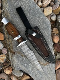 Image 2 of 13” forged Damascus knife.