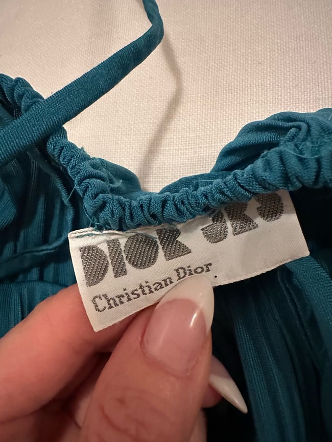 70s Dior scarface spaghetti strap dress