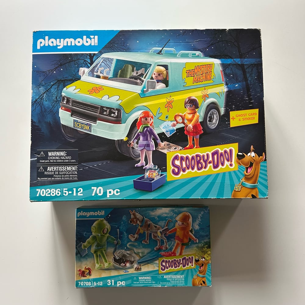 Image of Lot 2 boites playmobil scooby-doo