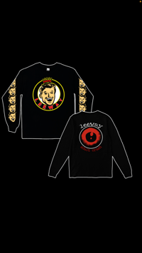 Adult Crash Evel Eddie Long Sleeve Black 