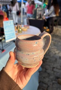 Image 1 of Purple Aster Espresso Cup (w/ Handle)