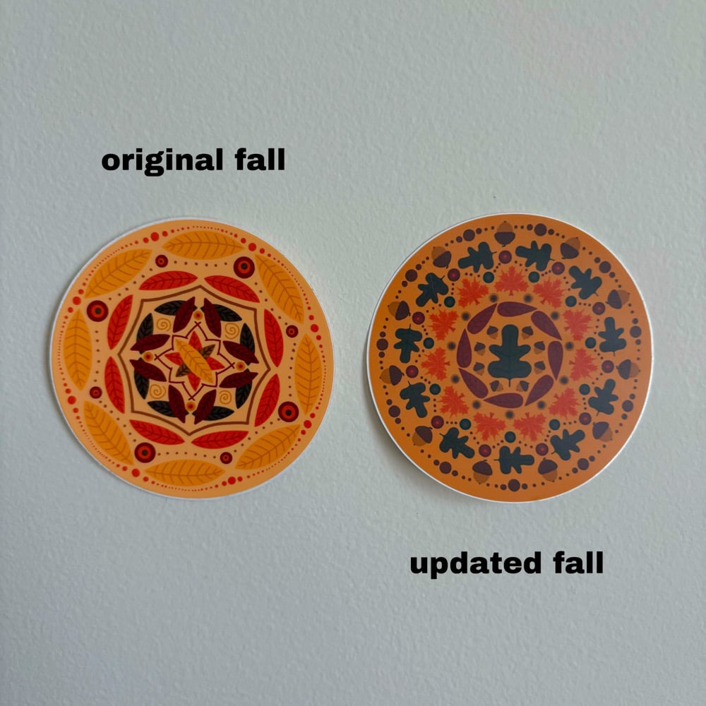 Image of seasonal mandala stickers