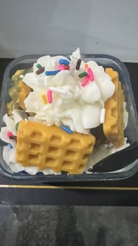Image 1 of Blueberry Waffle Sundae