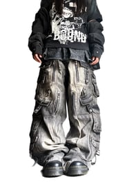 Image 4 of Mud Washed 'Le Bolest' Cargo Pants