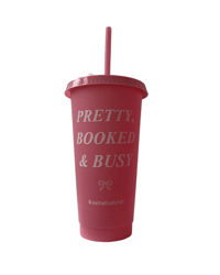 Pretty, Booked & Busy Tumbler