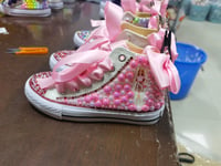 Image 2 of Barbie Toddler Girls Custom Canvas Shoes