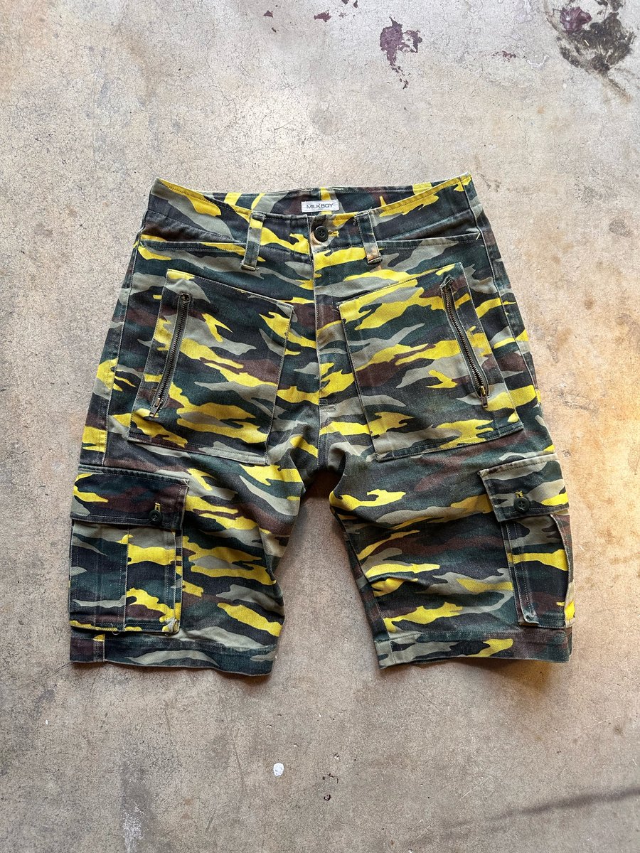 Image of Milkboy 2003 Tiger Camo Jorts