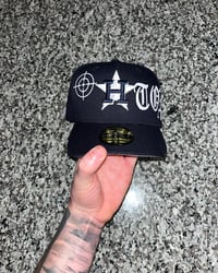 Image 3 of NAVY BLUE HOUSTON ASTROS “H- TOWN” CUSTOM FITTED CAP
