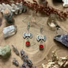 Blood Drip Battle Axe Earrings