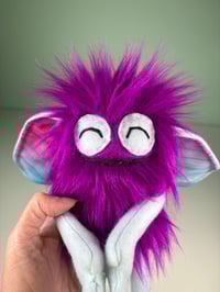 Image 2 of Mini Monster -  Bright Purple w/ Embroidered Eyes