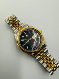 Image 4 of Rado Purple Horse Day Date Black Dial 2/Tone Automatic Men’s Watch