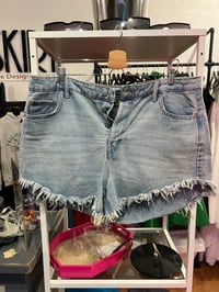 Image 1 of Target fringe shorts 