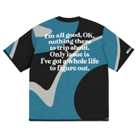Image 5 of Life - Teal/Light Gray/Black - Knitted Shirt