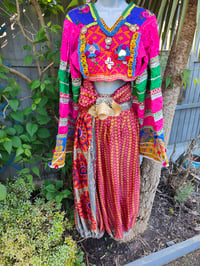 Image 2 of Vintage Fez Crop Tribal Top 32-34 inch chest 