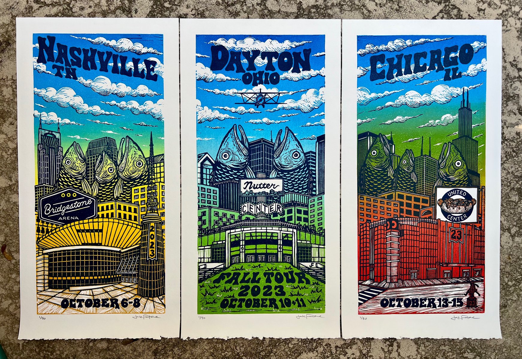 Fall Tour 2023 prints Party Time Design