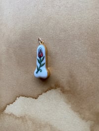 Image of Rose #2 Porcelain Willy Charm 