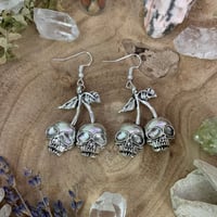 Image 1 of Skull Cherry Earrings